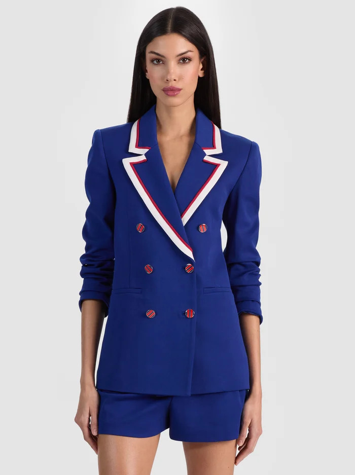 CAMPBELL DOUBLE BREASTED BLAZER | Alice + Olivia