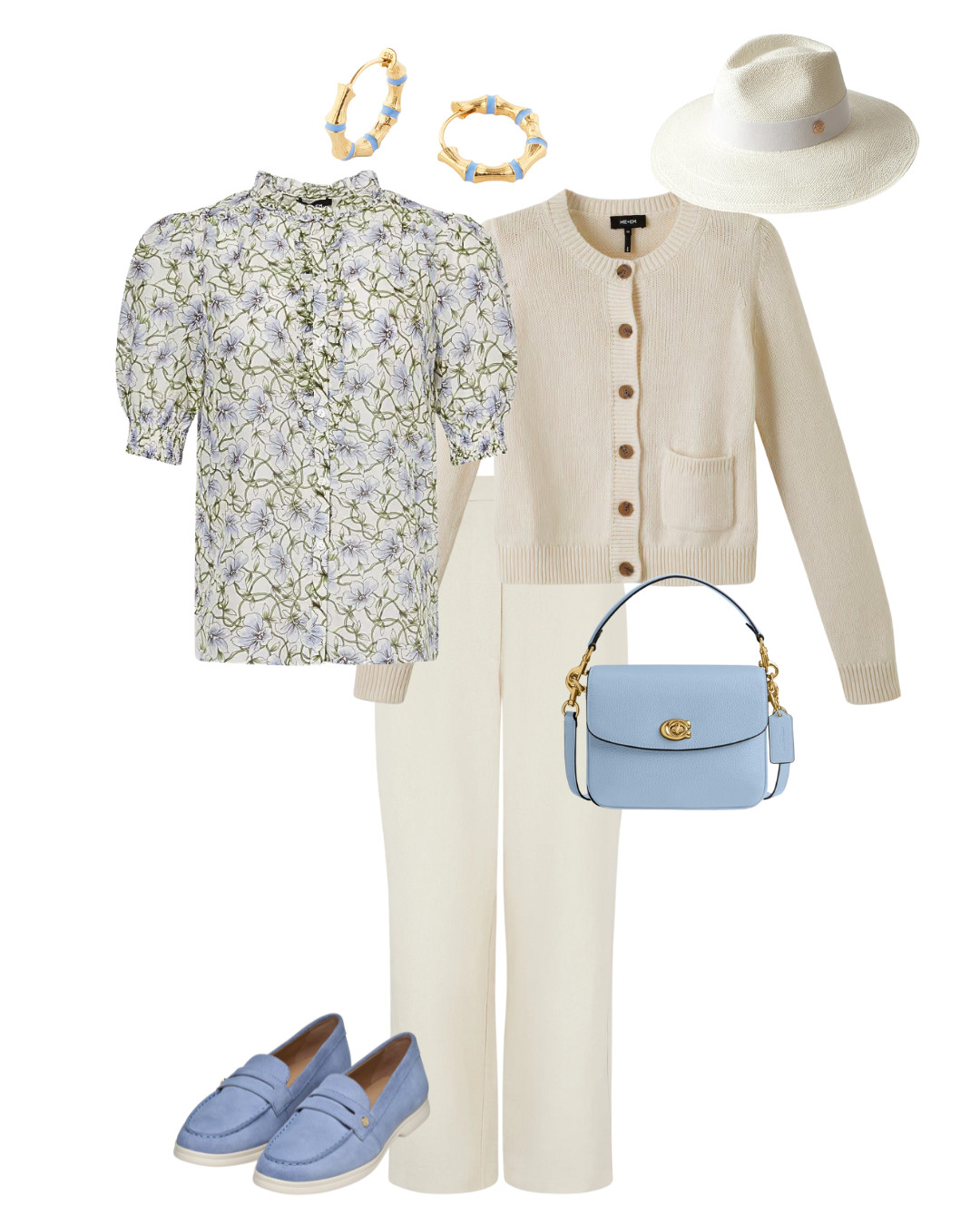 Bank holiday weekend smart casual country style with a mix of linen, delicate florals and pastel accessories topped off with a straw hat 

 #LTKsummer #LTKover50style #LTKstyletip