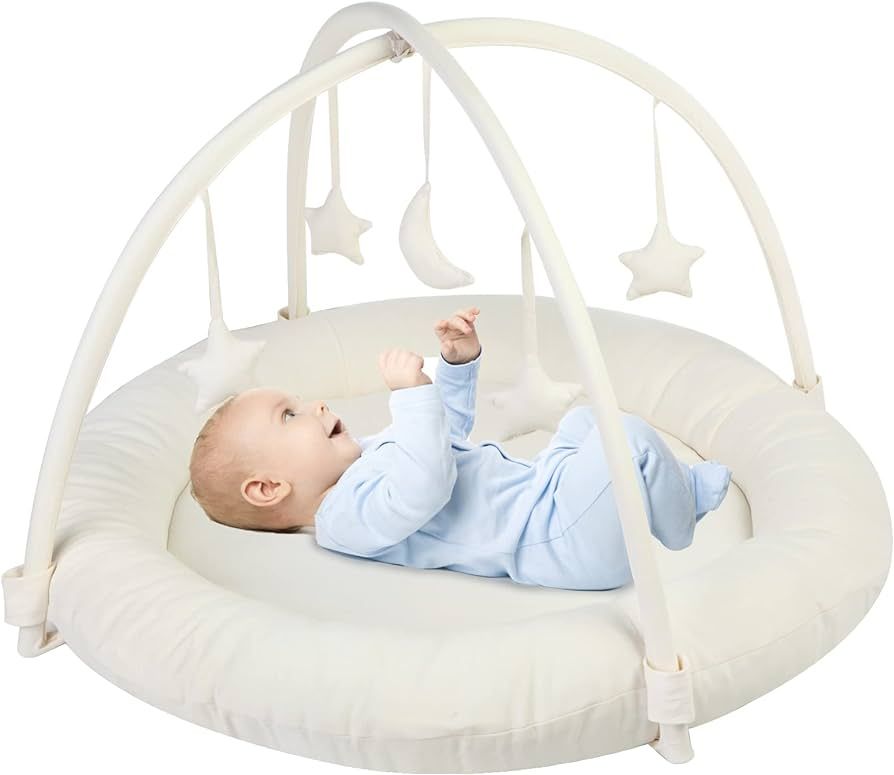 Beright Baby Gym, Baby Play Gym with Movable and Detachable Hoops, Baby Activity Center with Hang... | Amazon (US)