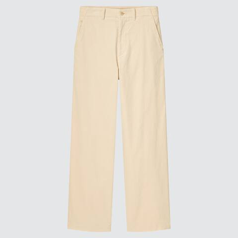 Pantaloni Velluto A Coste Taglio Dritto Donna | Uniqlo IT