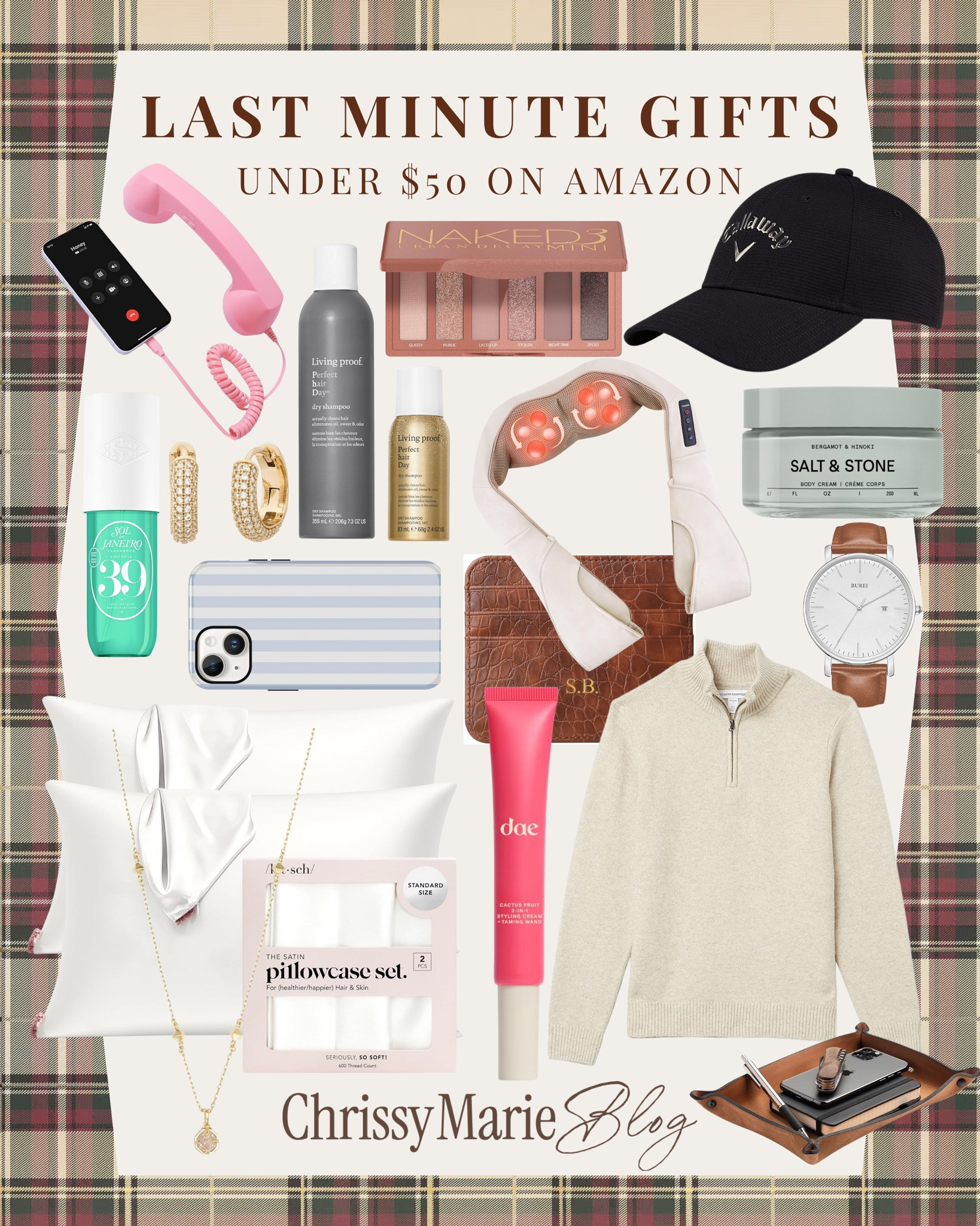 Still need a gift (or two)? 🎁
These Amazon finds under $50 feel thoughtful, luxe, and arrive fast. Perfect for teachers, friends, neighbors — or a little self-treating. ✨

#AmazonGifts #LastMinuteGifts #Under50Gifts #HolidayGifting #AmazonFinds #GiftIdeas #ChrissyMarieBlog 

 #LTKGiftGuide #LTKHoliday #LTKSeasonal