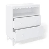 Mainstays Kids 2 Drawer Scallop Dresser, White | Walmart (US)