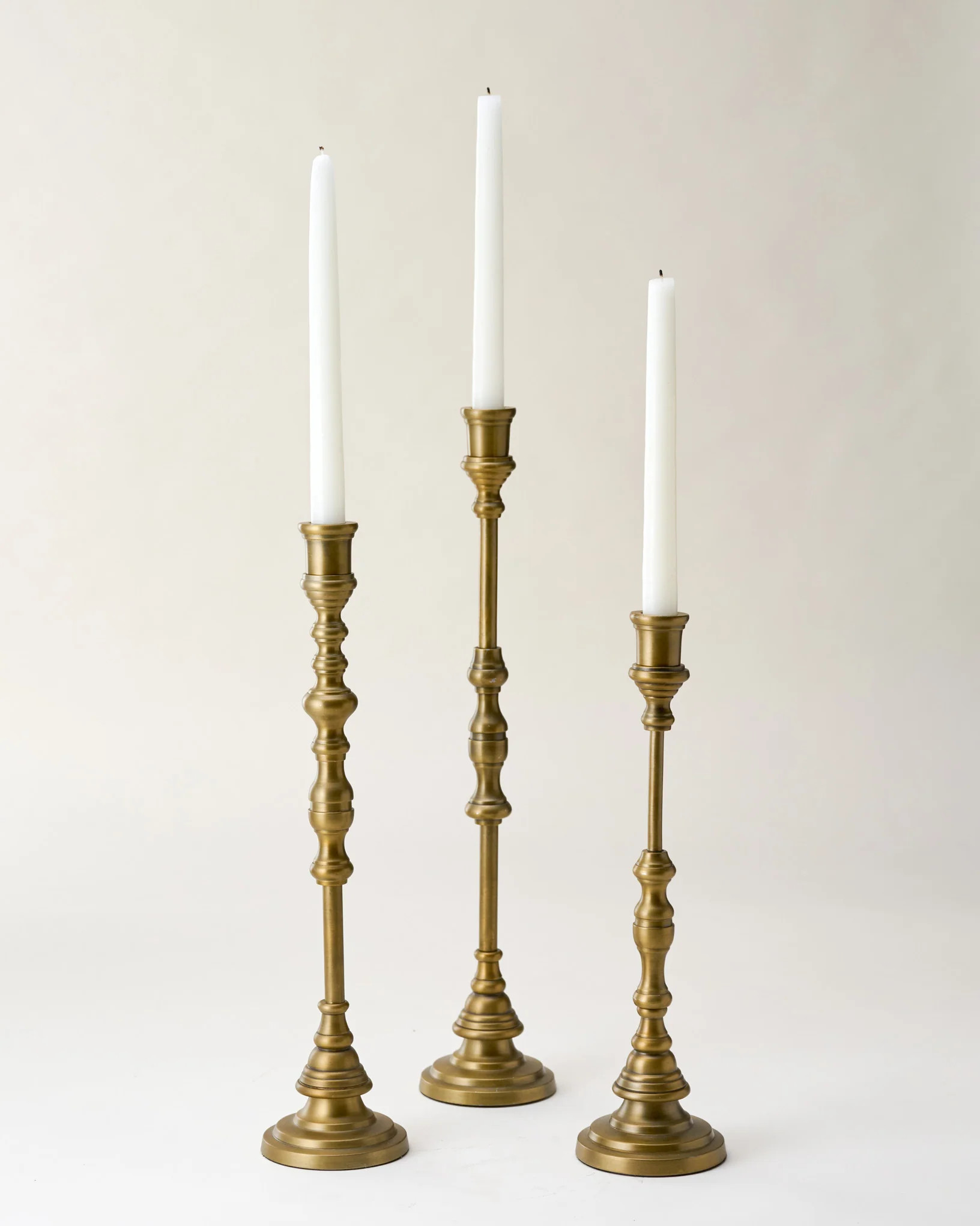 Callahan Brass Taper Holder | Magnolia