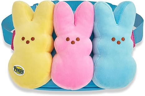 Tipsy Elves Officially Licensed PEEPS Bunnies Easter Fanny Packs - Yellow, Pink, and Blue Bunny P... | Amazon (US)