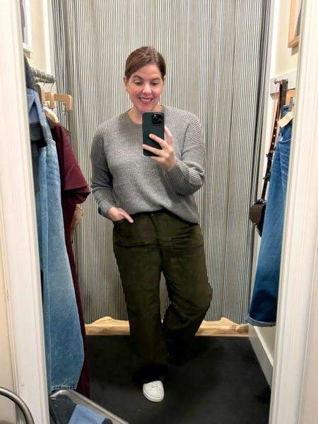 Are you a fan of corduroy pants?! These are micro cords and they are a wide leg pant that is super cute! The pants runs TTS and there is a bit of stretch to them, so you may be able to size down! They come in four color options and you can style them so many ways! 

#LTKmidsize #LTKxMadewell #LTKstyletip