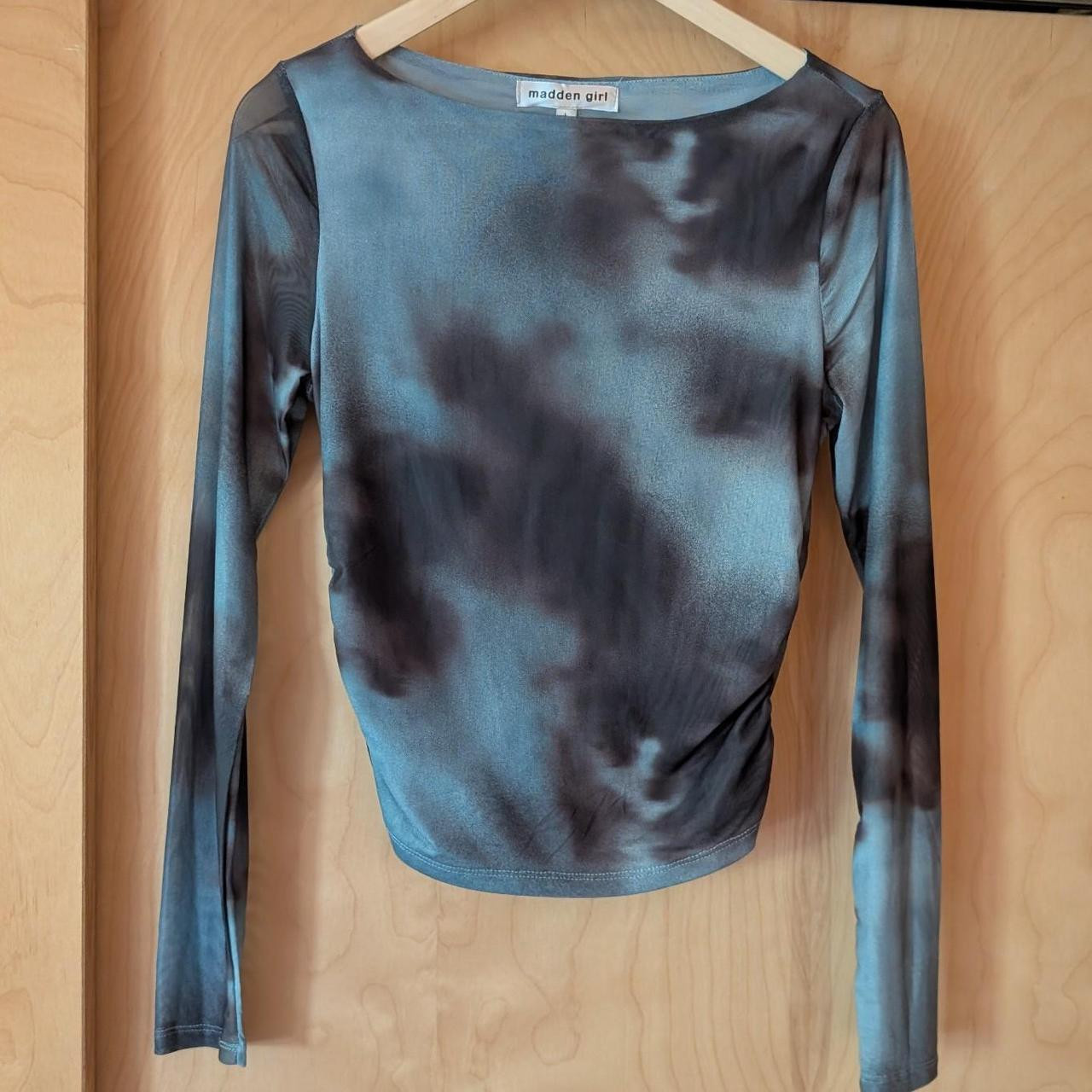 Madden Girl Women's Shirt - Multi/Blue - L | Depop US