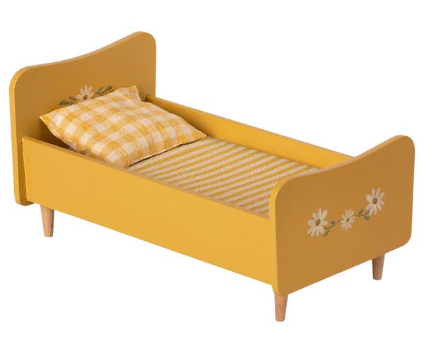 Mini Wooden Bed - Yellow | MailegUSA