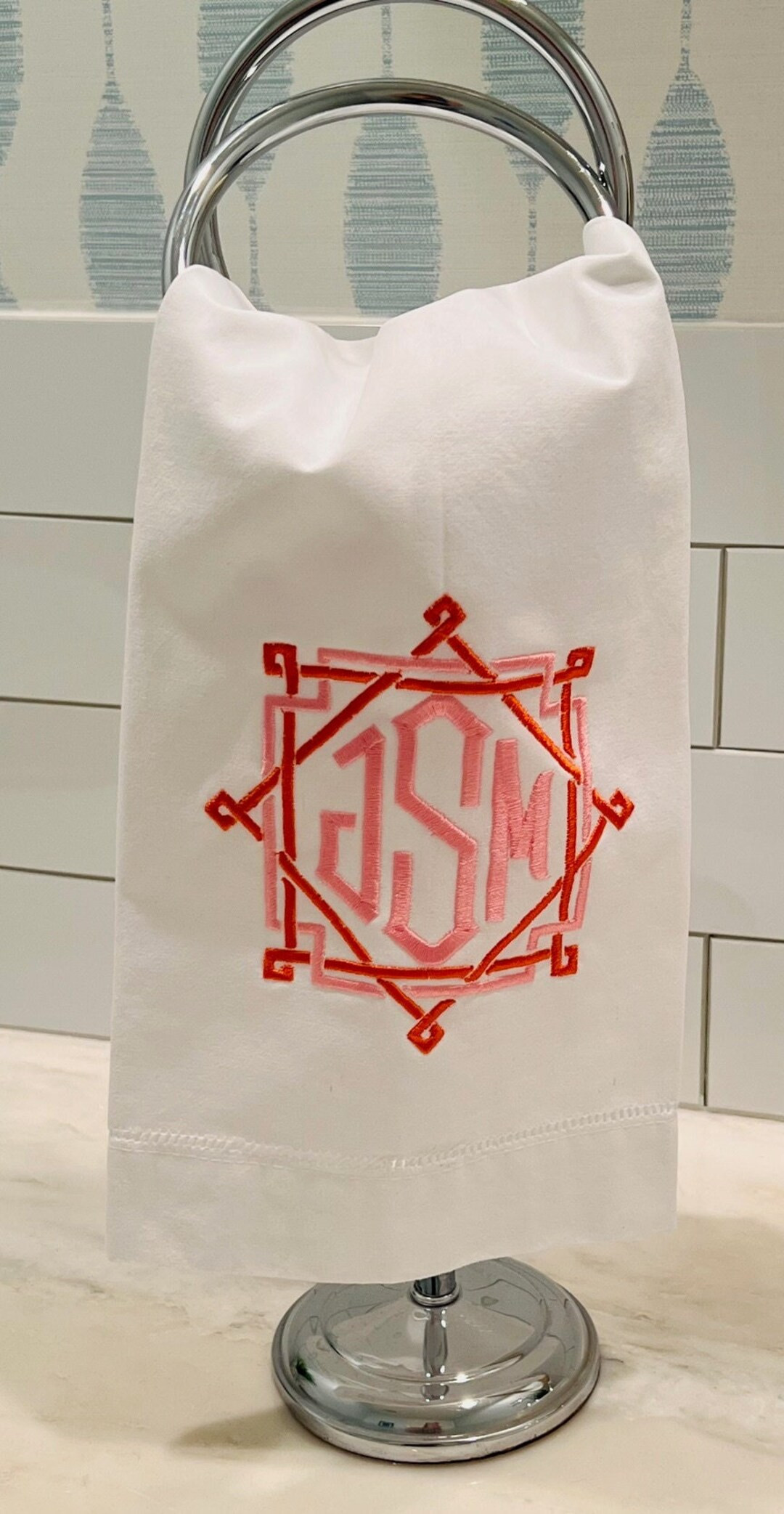 Custom Monogram Guest Tea Towel for Housewarming, Hostess, Wedding Shower Gifts - Etsy | Etsy (US)