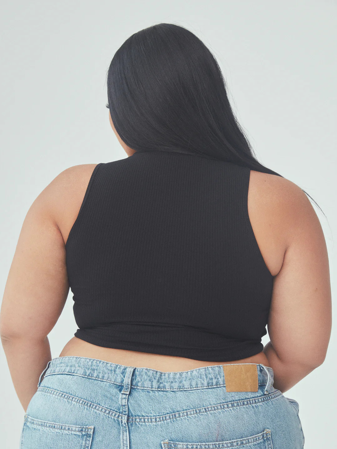 Ribbed Mock Neck Brami (Crop) | Klassy