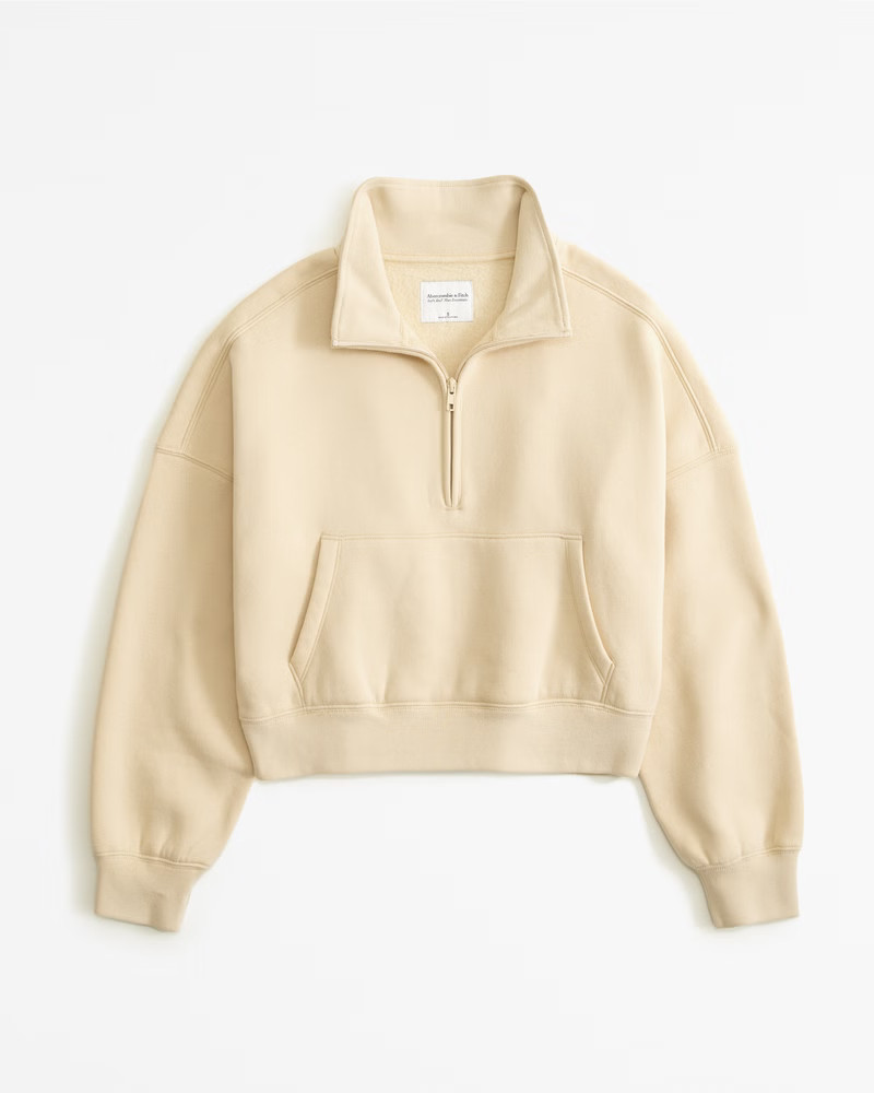 Women's Mini Sunday Half-Zip | Women's Tops | Abercrombie.com | Abercrombie & Fitch (US)