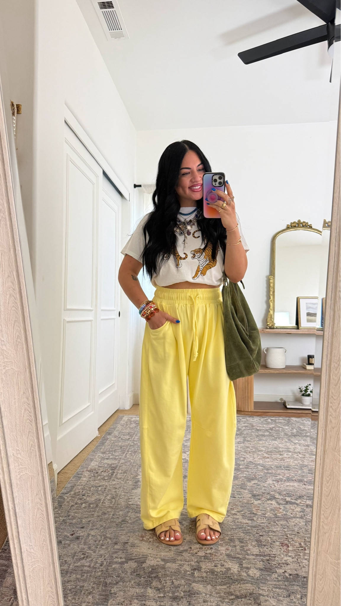 Obsessed with this tiger shirt! 🐅

i’m wearing a size large in everything but a medium/large in the yellow top! 

Copper & cloth, summer to fall clothing, colorful outfits, trendy outfits, jewelry, midsize, tori block

#LTKgrwm #LTKootd #LTKSeasonal