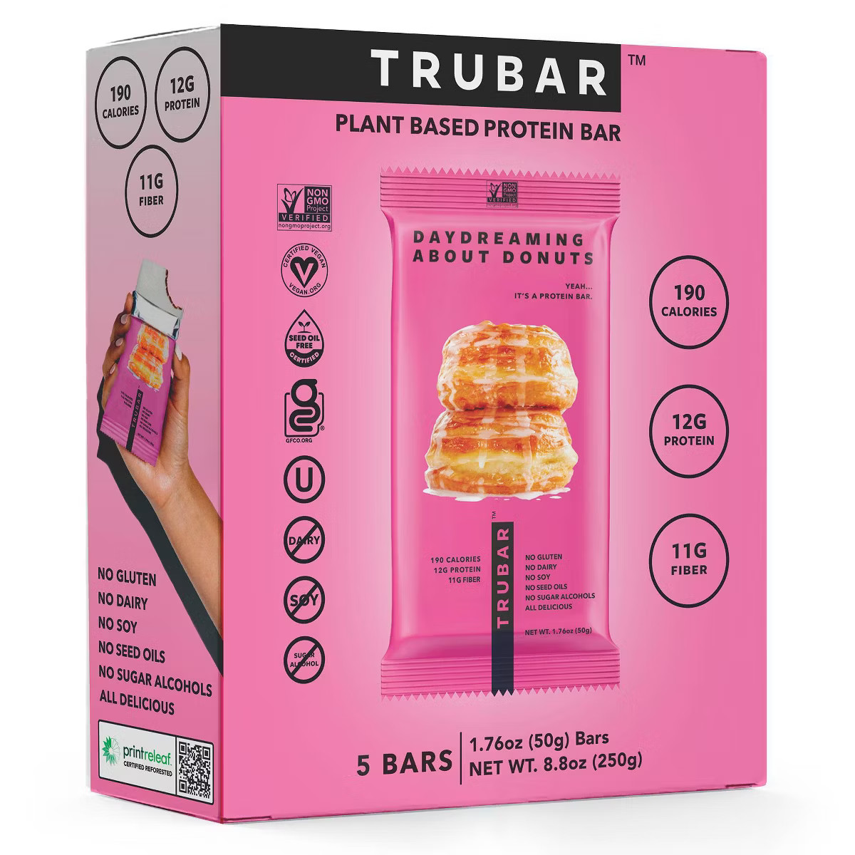 TRUBAR Daydreaming About Donuts Nutrition Protein Bars - 5ct | Target
