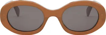 CELINE Triomphe 52mm Oval Sunglasses | Nordstrom | Nordstrom