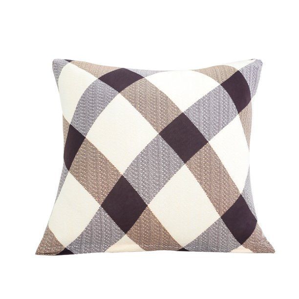 Unique Bargains Irregular Pattern Couch Modern Square Decorative Throw Pillow Cover, 18" x 18", B... | Walmart (US)