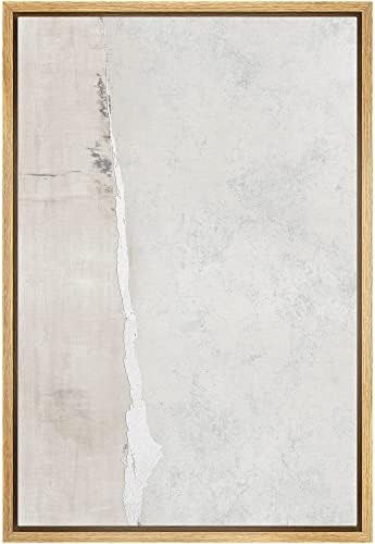 Amazon.com: SIGNWIN Framed Canvas Print Wall Art Gray Tan Watercolor Pastel Color Field Abstract ... | Amazon (US)