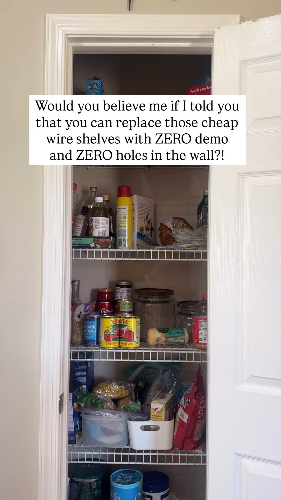 Easy pantry shelf cover DIY! AD #hypertoughpartner

#LTKFindsUnder50 #LTKFamily #LTKHome