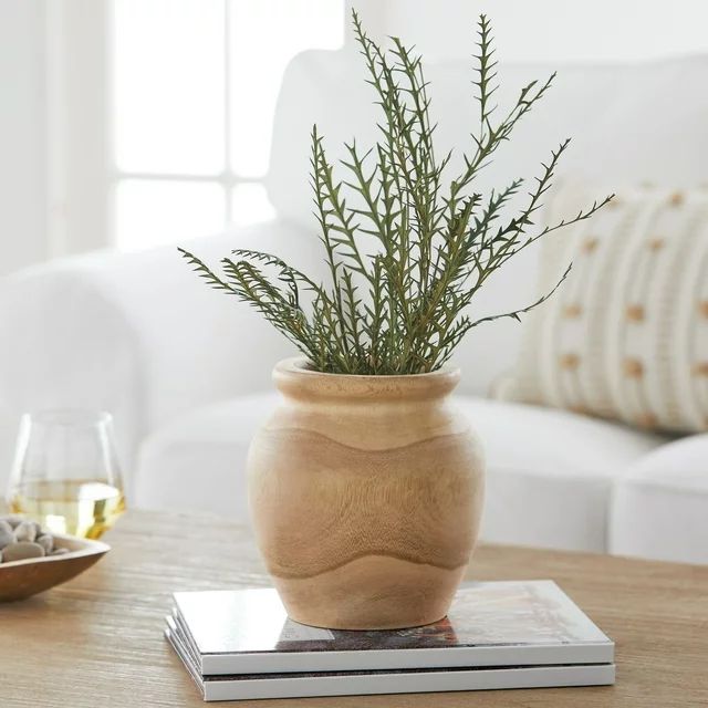Better Homes & Gardens 7" Natural Wood Vase by Dave & Jenny Marrs | Walmart (US)