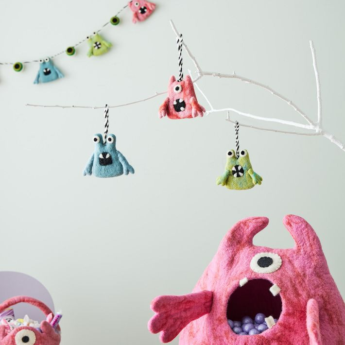 Felt Monster Ornaments | West Elm (US)