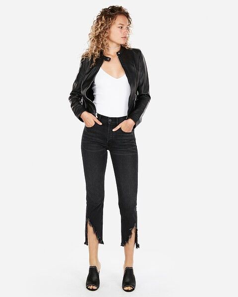 vegan leather jacket | Express