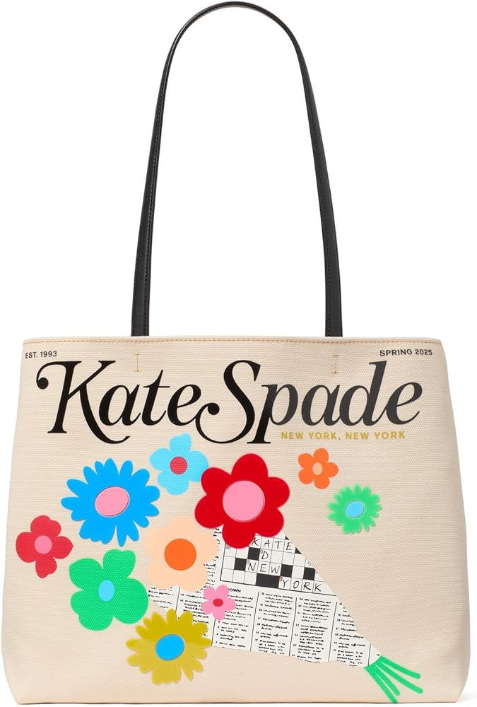 kate spade new york womens Fresh Picks Printed Canvas Large Tote | Amazon (US)