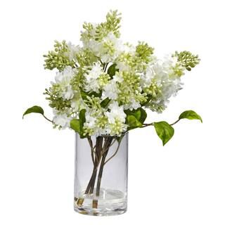 15" Lilac Arrangement in Glass Vase | Michaels Stores