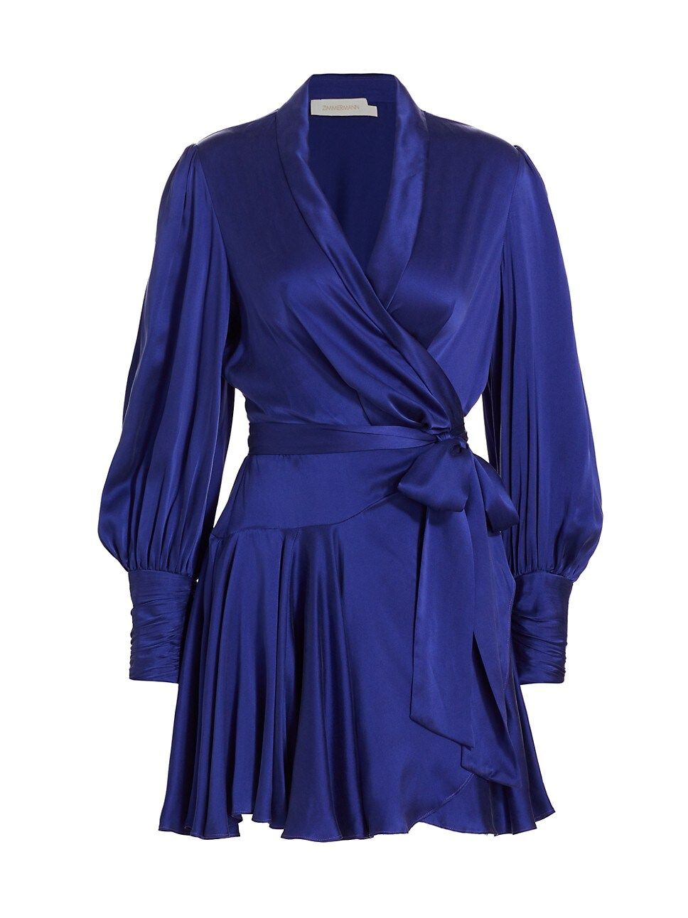 Belted Silk Wrap Minidress | Saks Fifth Avenue