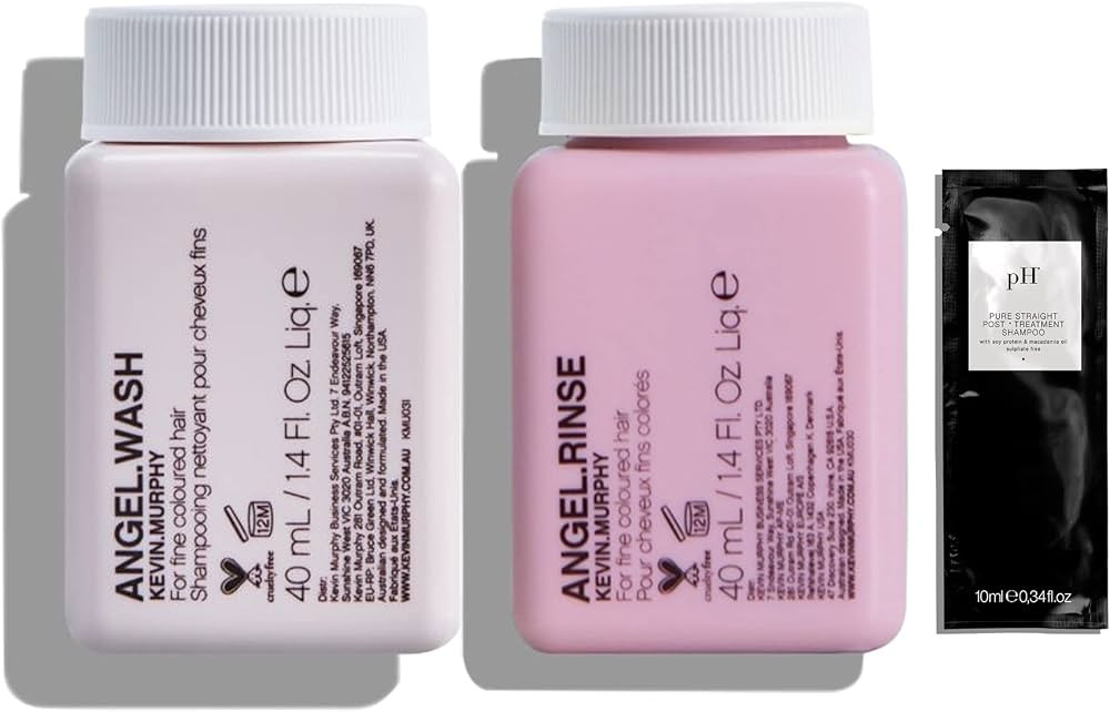 Kevin Murphy Angel Wash & Rinse Duo 1.4oz with PH Labs Pure Straight Post-Treatment Shampoo 10ml | Amazon (US)