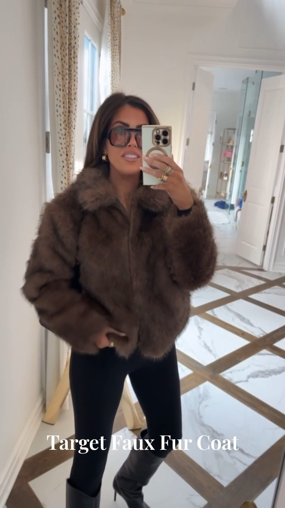 I’m wearing a size medium in this faux fur coat!! It’s a really good price point and so comfy! 

Target Jacket, Statement Coat, Faux Fur Jacket, Brown Fur Coat, Fur Jacket, Target Finds, Target Fashion, Emily Ann Gemma



#LTKgrwm #LTKootd #LTKSeasonal