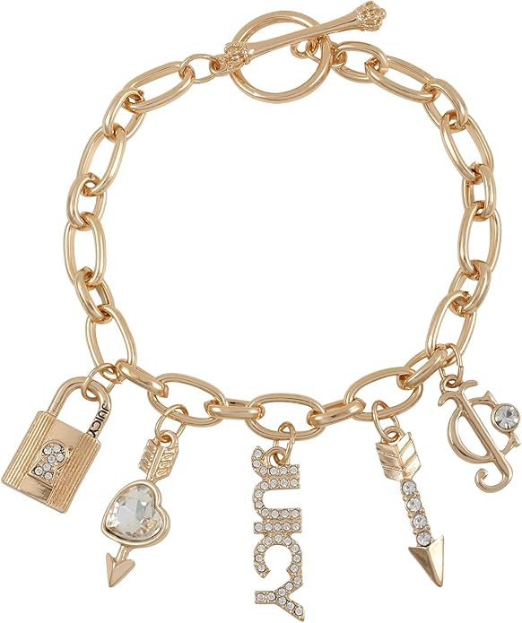 Juicy Couture Goldtone Toggle Charm Bracelet For Women | Amazon (US)
