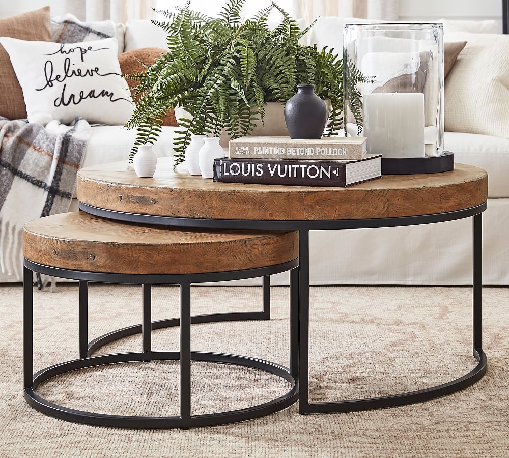 Malcolm Round Nesting Coffee Tables | Pottery Barn (US)