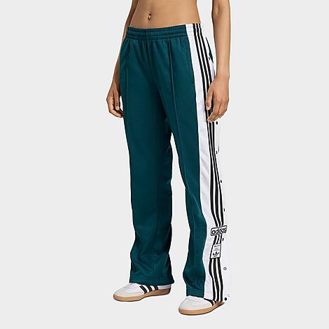 adidas Women's Originals adicolor adibreak Pants in Aurora Ivy/Black Size: Large | Finish Line (US)