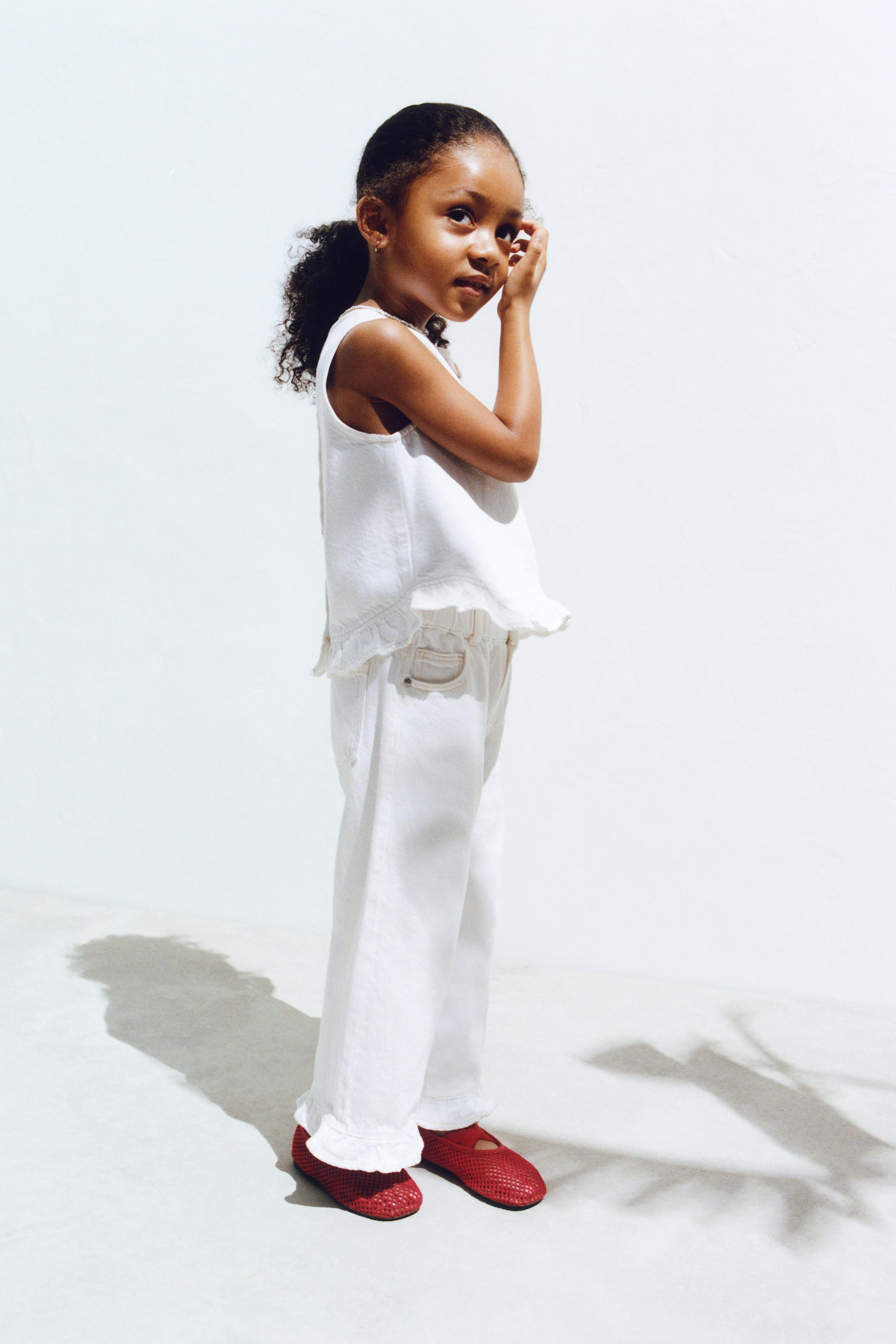 RUFFLED CULOTTE JEANS | Zara US