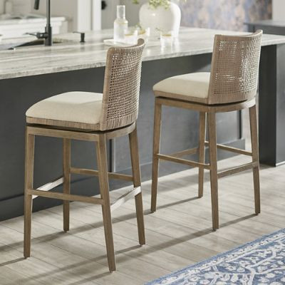 Sanibel Bar & Counter Swivel Bar Stool | Grandin Road