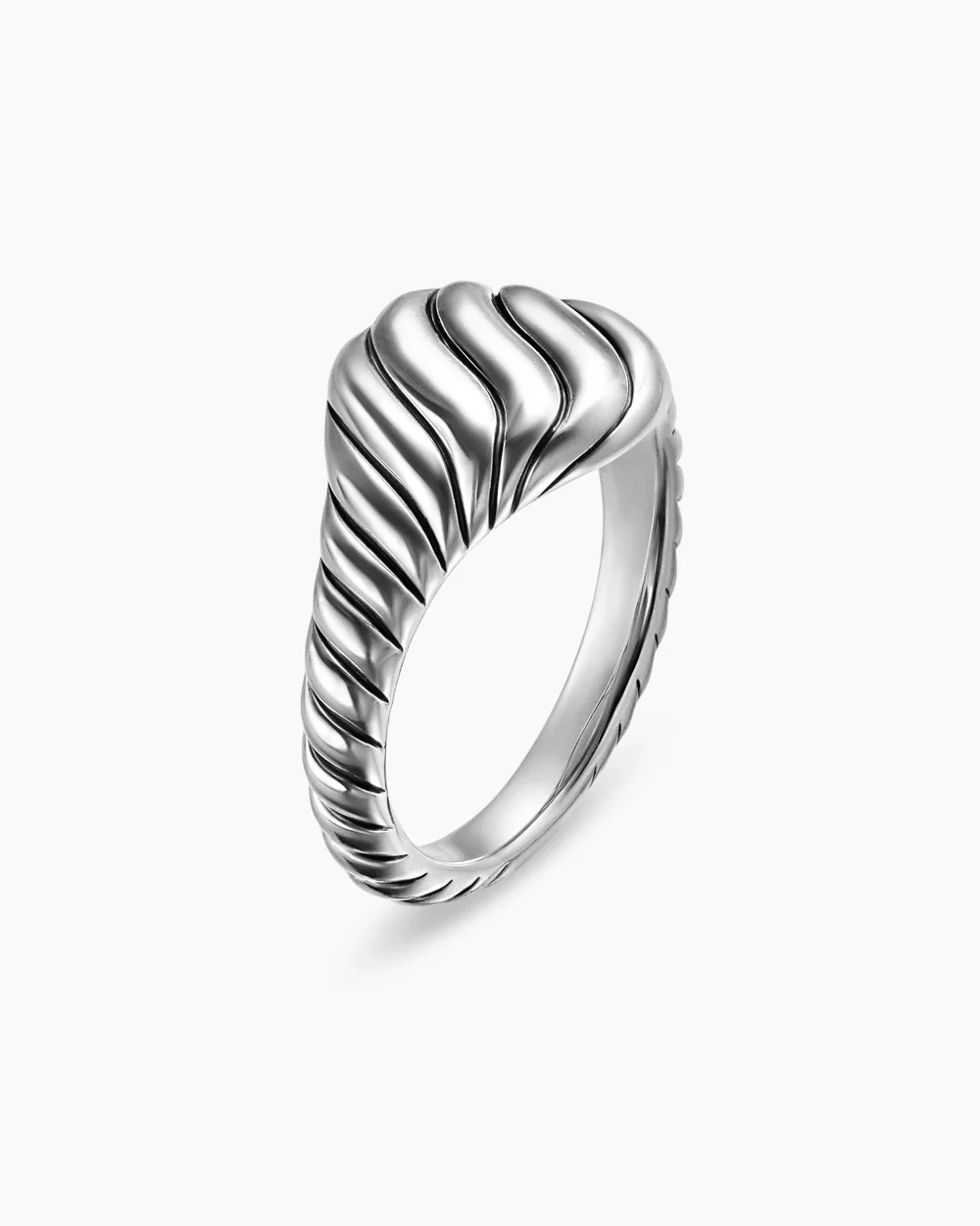 Sculpted Cable Pinky Ring | David Yurman