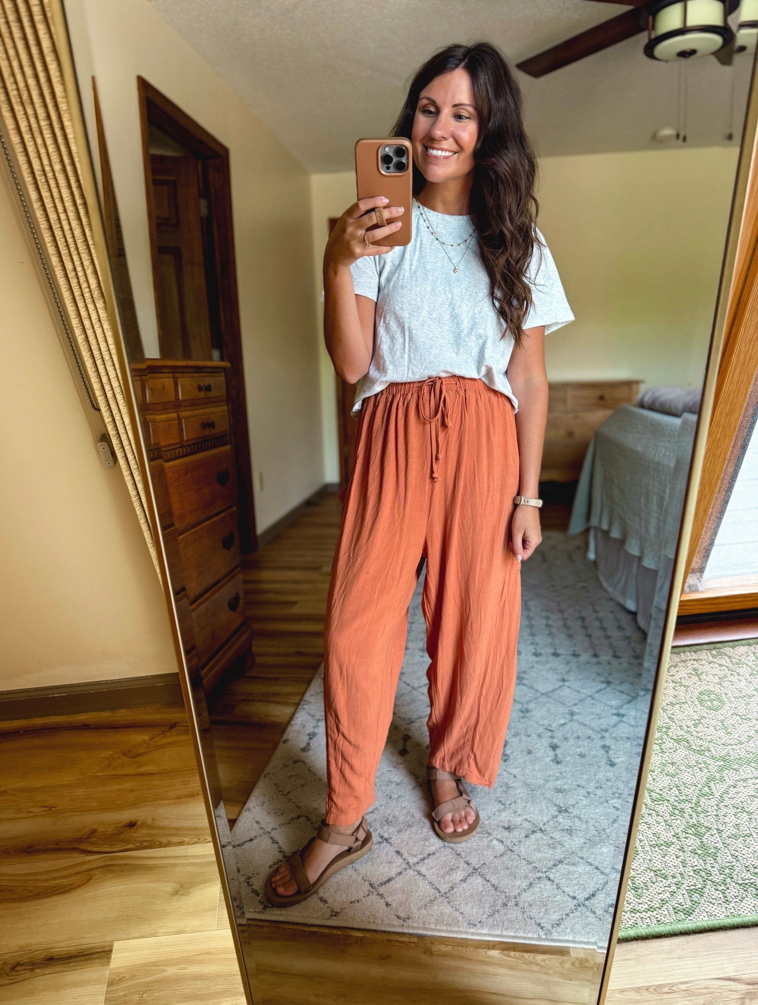 Wearing medium in the tee (it’s cropped so I sized up, I linked the non-crop version too). My pants are size xs and my shoes are true to size!

#LTKSummerEdit #LTKPetite #LTKSeasonal