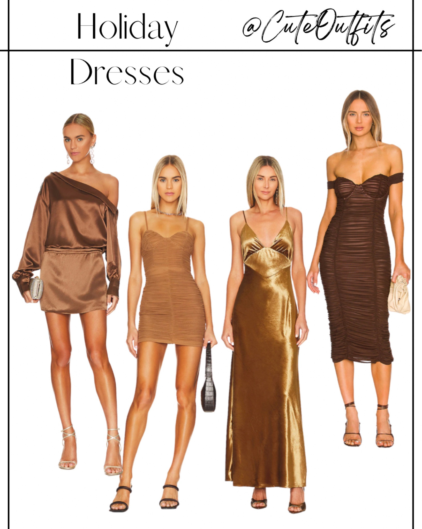 Brown dress 
Tan dress
Gold dress
Winter wedding guest dress 


#LTKSeasonal #LTKHoliday #LTKwedding