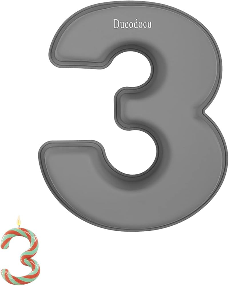 Ducodocu Silicone Cake Pans 3D Large Number Cake Mould Novelty Cake Tins DIY Baking Mold for Birt... | Amazon (US)