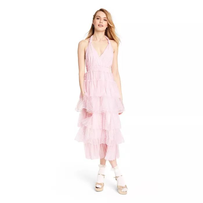 Women's Isabelle Halter Tiered Dress - LoveShackFancy for Target (Regular & Plus) Blush Pink | Target