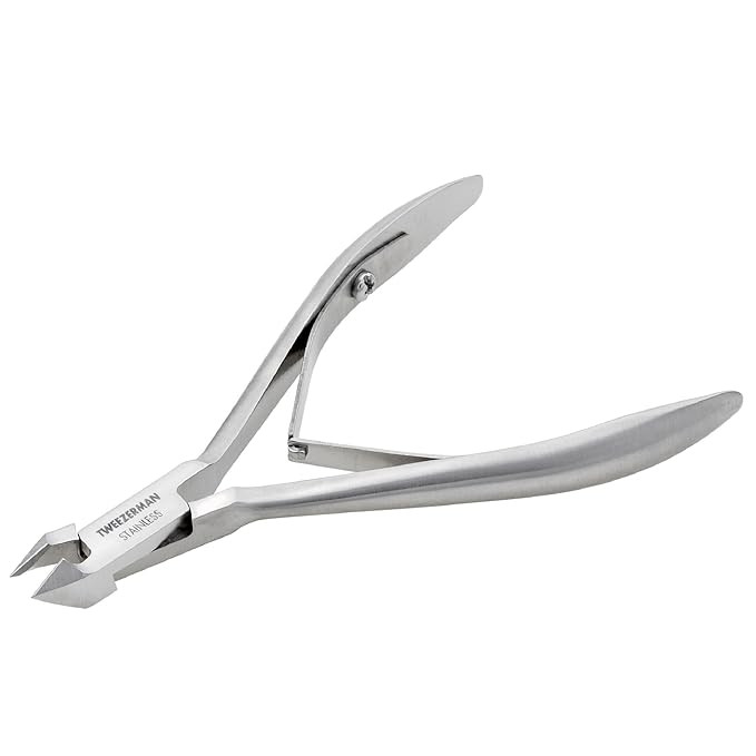 Tweezerman Rockhard Stainless Steel Cuticle Nipper, 1/2 Jaw | Amazon (US)