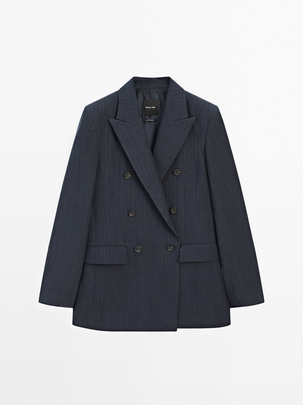 Blazer aus Leinenmischgewebe mit Nadelstreifen | Massimo Dutti DE