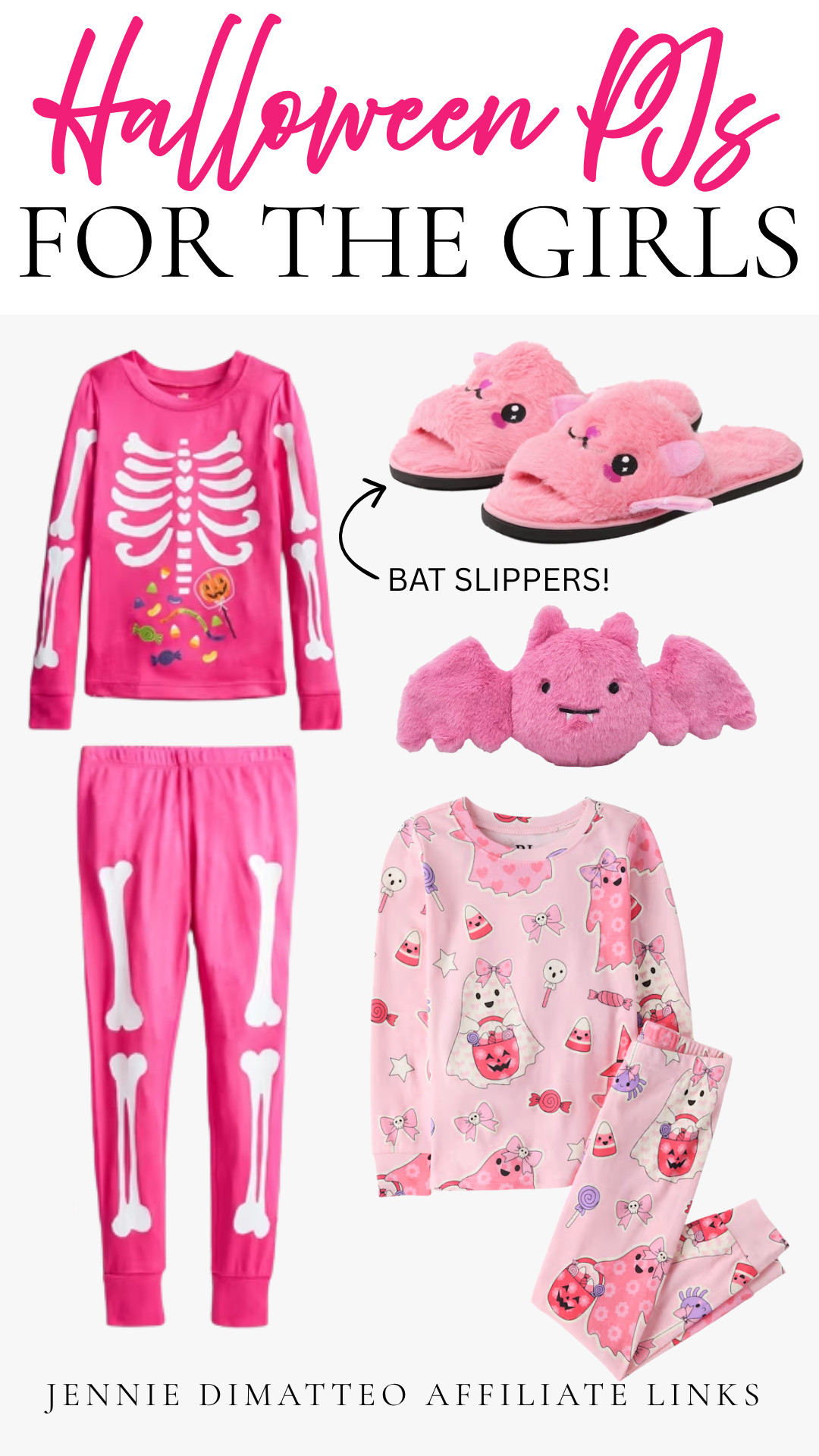 Pink Halloween everything 💕🎃👻 These PJs + the little bat slippers are TOO cute!! Perfect for cozy spooky season nights 💗

#HalloweenPJs #GirlsHalloween #PinkHalloween #HalloweenPajamas #HalloweenForKids #GirlsPajamas #BatSlippers #SpookySeason #HalloweenStyle #KidsHalloween #CozyKids #OctoberFavorites #FallFavorites #KidsFashion #LTKKids #LTKFamily #LTKFinds #ShopLTK 

 #LTKBaby #LTKKids