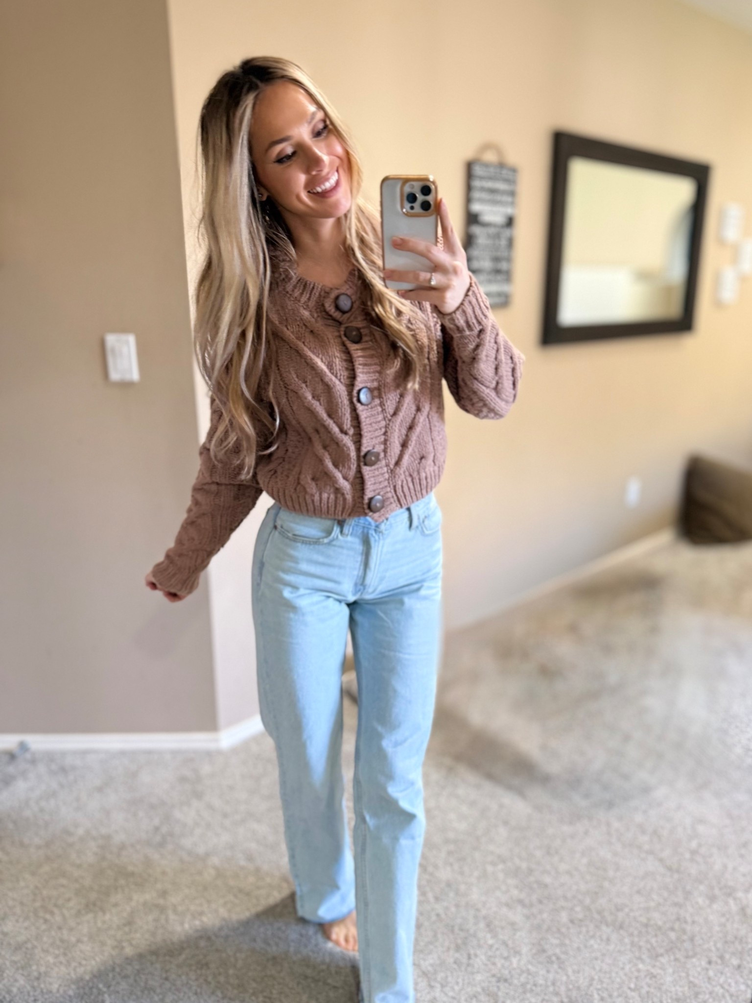 Can’t say enough good things about things high rise loose Abercrombie Jeans! Wearing a size 00 long length and on sale! Wearing a free people sweater size Xs 

#LTKootd #LTKmomlife #LTKSaleAlert