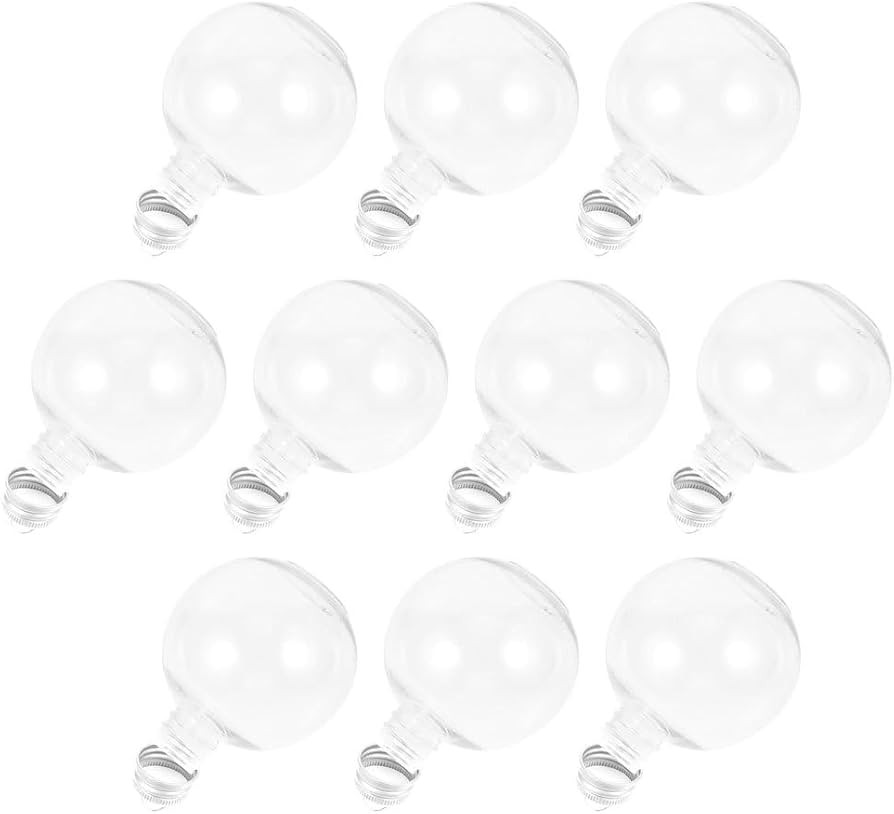 Milisten Christmas Drink Balls 10pcs Clear Ornament Balls Christmas Fillable Booze Tree Ornaments... | Amazon (US)