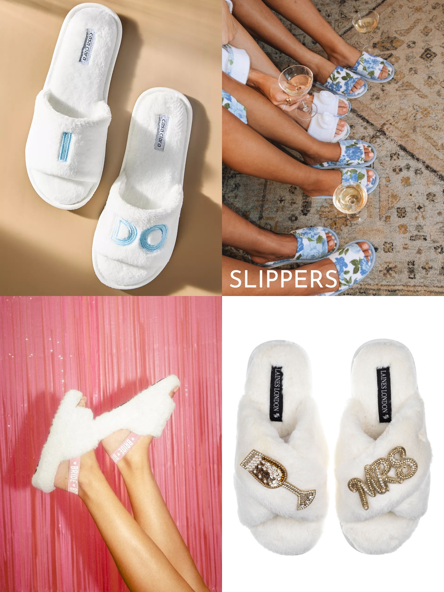 Bridal slippers to wear on wedding day 