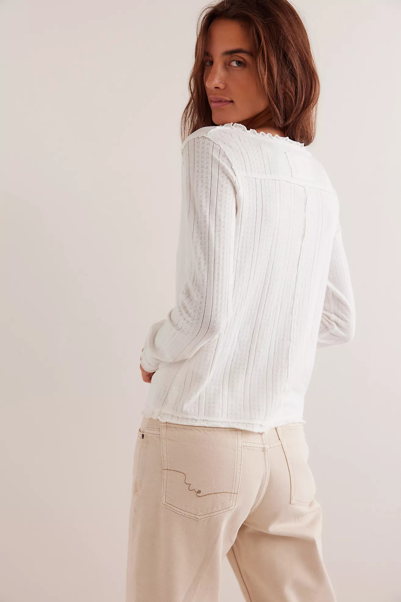 We The Free Penny Pointelle Cardi | Free People (Global - UK&FR Excluded)
