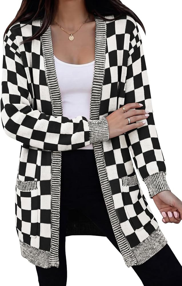 Open Front, Drop Shoulder, Long Sleeve, 2026 Fall Outfits, Business Casual Outwear Coats | Amazon (US)