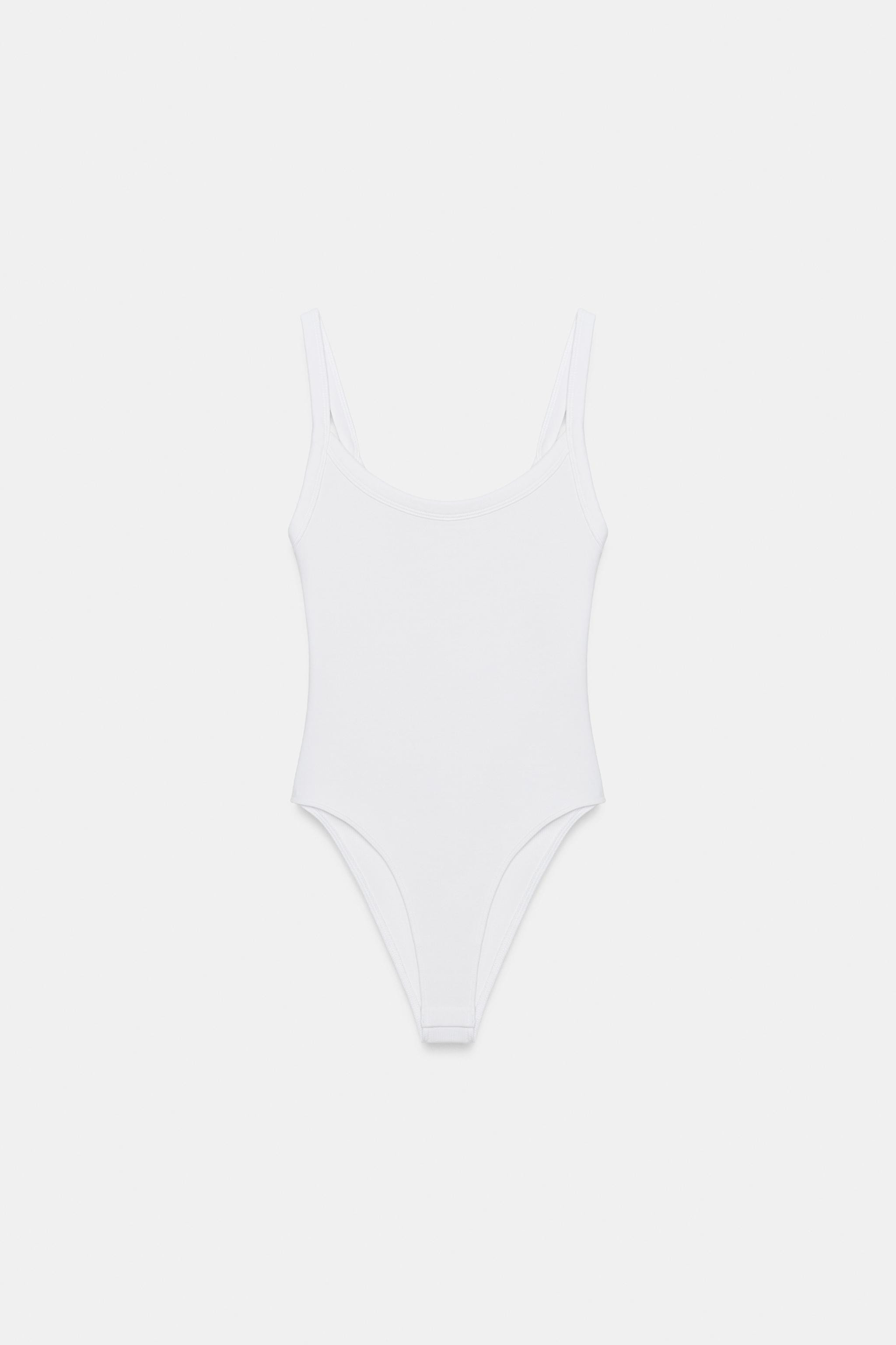 COTTON STRAPPY BODYSUIT | Zara UK