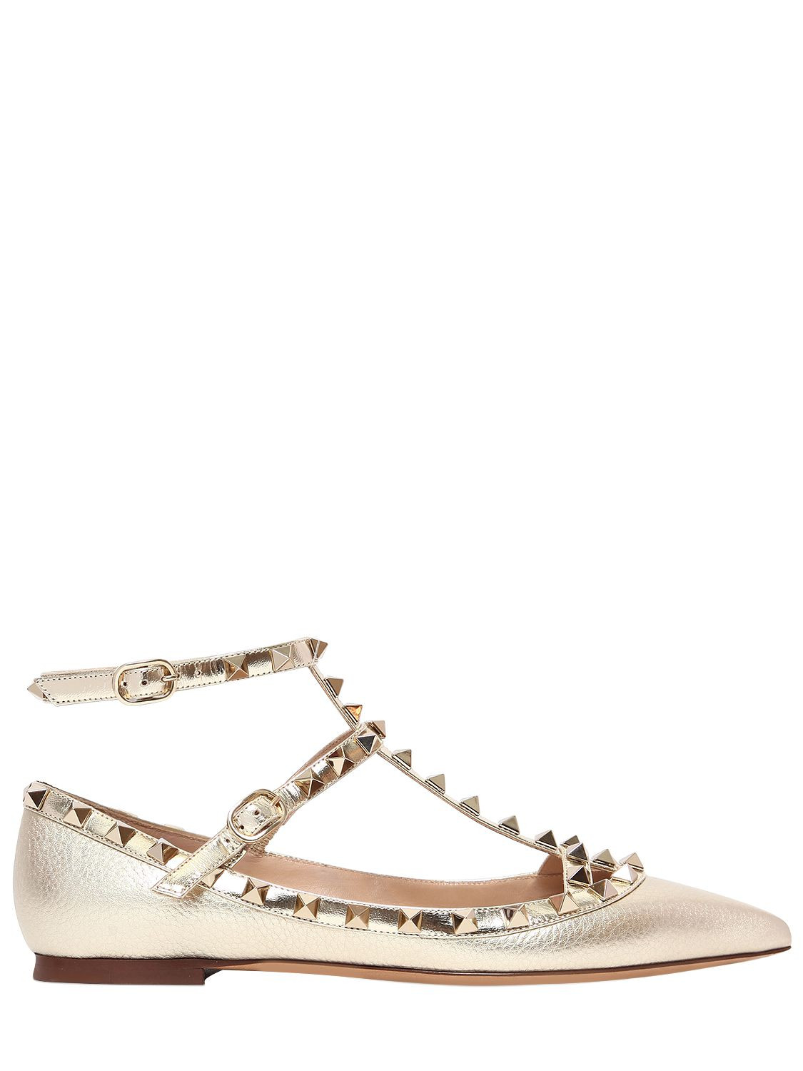 VALENTINO GARAVANI ROCKSTUD FLATS | Luisaviaroma