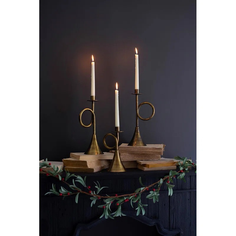 Birch Lane™ Langer 12" H Metal Tabletop Candlestick | Wayfair | Wayfair North America