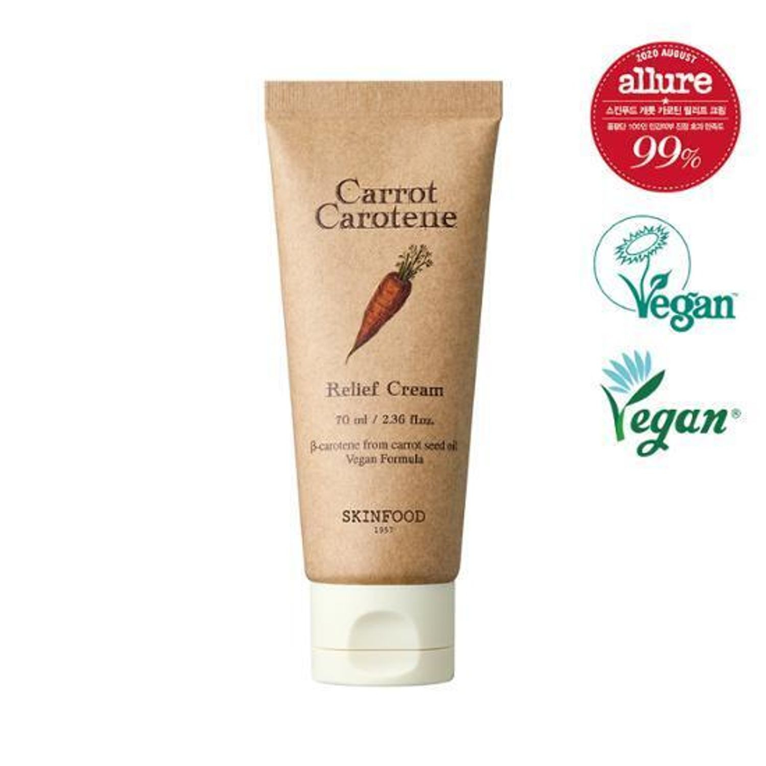 SKINFOOD Carrot Carotene Relief Cream 70mL | OLIVE YOUNG Global | Olive Young Global